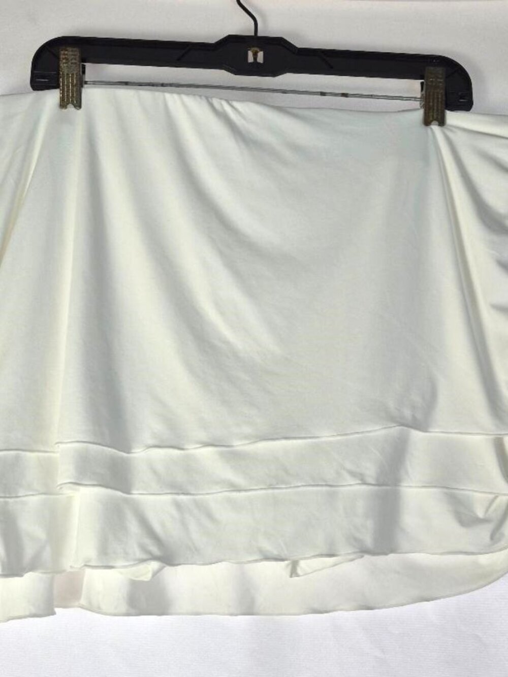 NWT JoyLab Women's Size XL White High-rise Tiered Mini Skort Left-Side Ruching